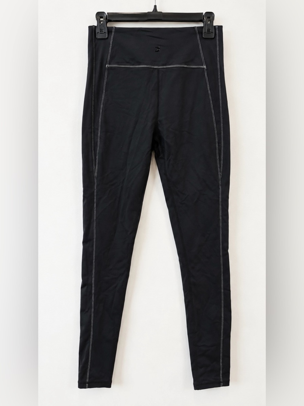 Glyder Black High Rise Contrast Stitch Performance Leggings L NWOT